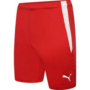 Puma Teamliga Shorts - Rood-Wit - Uniseks Sportkleding