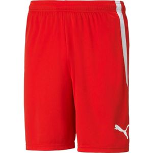 Puma - TeamLiga - Korte Broeken - Rood-Wit - Voor Volwassenen