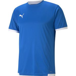 PUMA teamLIGA Jersey Heren sportshirt Electric Blue Lemonade Puma White