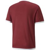 Puma - Teamliga Shirt - Sportshirt - Bordeaux / Wit - 100% Gerecycled Polyester