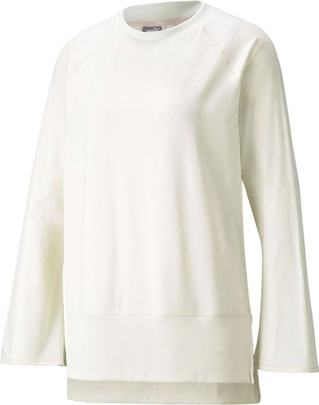 Puma - Yogini LT Bell Sleeve T-shirt - Beige - 94% Polyester, 6% Elastaan