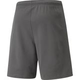 PUMA - teamRISE - Shorts - Grijs - 68% Katoen, 32% Polyester, Elastische Tailleband, Zijzakken