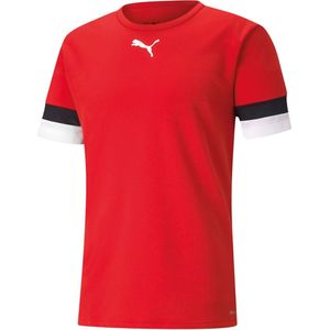 Sportshirt - Rood - Zwart - Wit - 100% Polyester