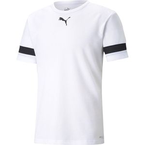 Puma - teamRISE - Sportshirt - Wit/Zwart - Vochtafvoerend DryCELL Materiaal