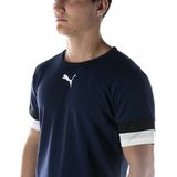 Puma Teamrise Jersey Blauw T-Shirt - Sportwear - Volwassen