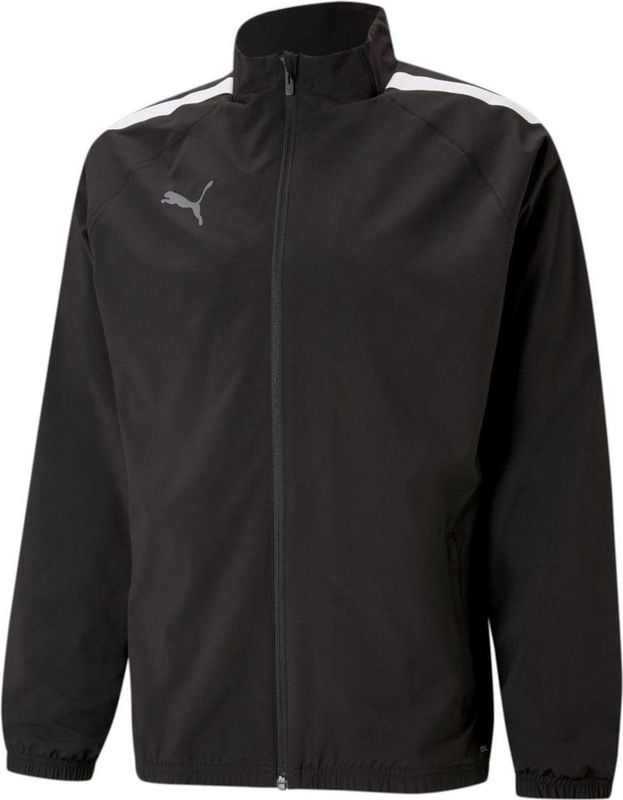Puma - Teamliga Presentatiejack - Heren - Zwart - 100% Gerecycled Polyester