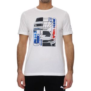 Puma BMW Motorsport Graphic Tee 531194-02 Mannen Wit T-shirt