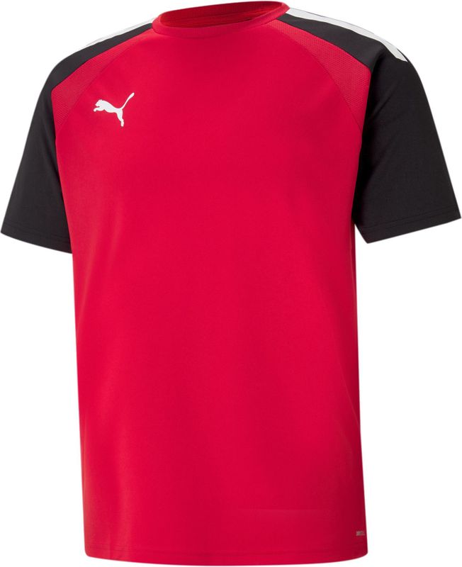 Puma - Teampacer Shirt - Korte Mouw - Rood / Zwart - 100% Gerecycled Polyester