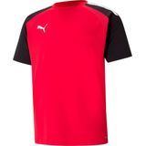 Puma - Teampacer Shirt - Korte Mouw - Rood / Zwart - 100% Gerecycled Polyester