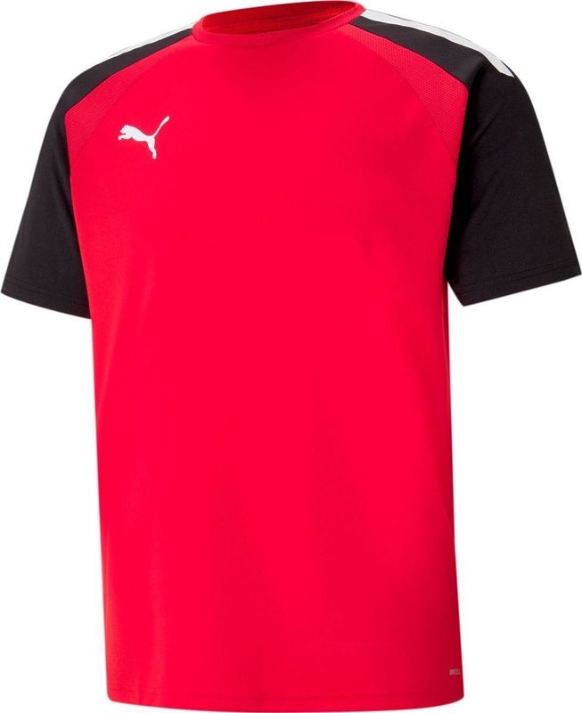 Puma - Teampacer Shirt - Korte Mouw - Rood / Zwart - 100% Gerecycled Polyester