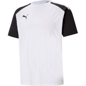 Puma - Teampacer Shirt - Korte Mouw - Wit / Zwart - 100% Gerecycled Polyester