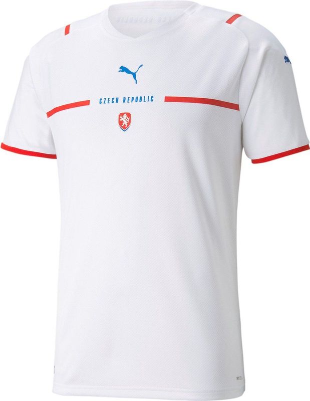 Puma - Tsjechië Voetbalshirt - Wit - Ademend - Sportshirt