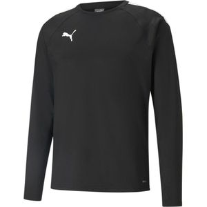 Puma - Teamliga - Sweatshirt - Zwart - 100% Gerecycled Polyester