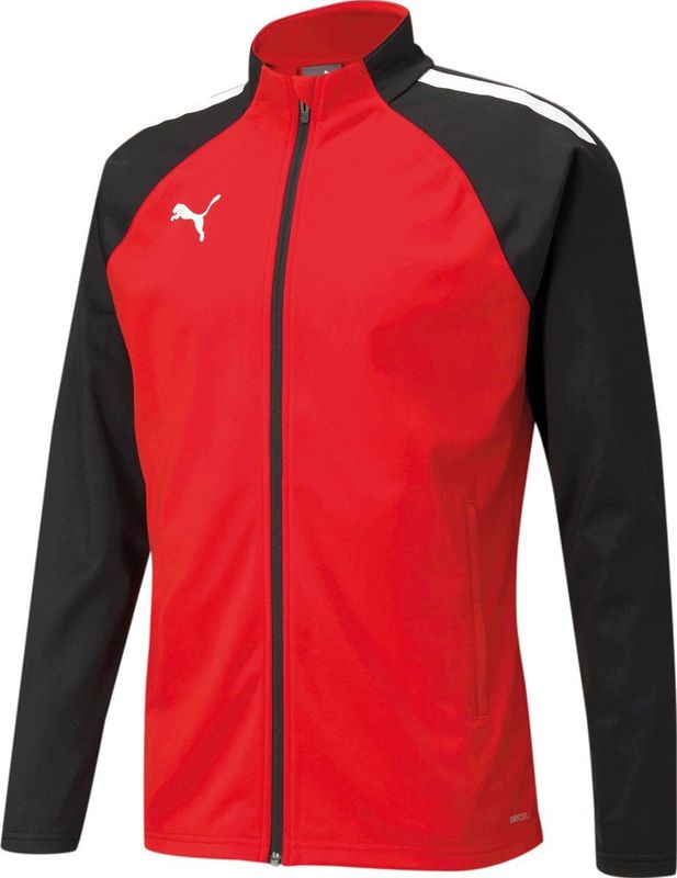 PUMA - teamLIGA Trainingsjack - Rood Zwart - 100% Gerecycled Polyester