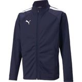 PUMA - teamLIGA - Trainingsjack - Donkerblauw Wit - Kids