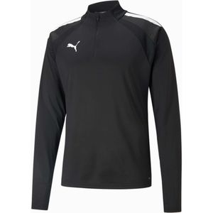 PUMA - teamLIGA - Trainingstrui - Grijs - Wit - 1/4-Zip