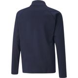 PUMA teamLIGA 1/4 Zip Top Jr Unisex sportshirt - PUMA Navy-PUMA White
