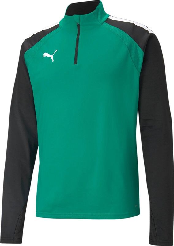 PUMA - Korte Rits Voetbaltop - Zwart - Polyester - DryCELL Technologie