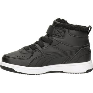 PUMA Rebound Joy Fur PS Sneaker, Black, 11 UK Child