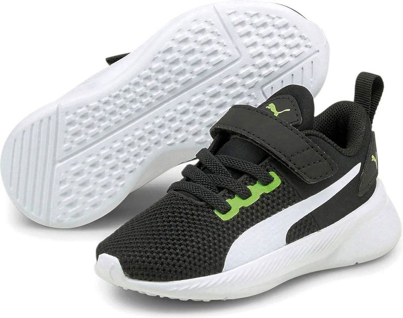 PUMA - Flyer Runner - Hardloopschoenen - Groen/Zwart/Grijs - Ademend Bovenwerk