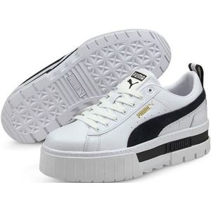 Puma Mayze Lth Wn Lage sneakers - Leren Sneaker - Dames - Wit - Maat 37+