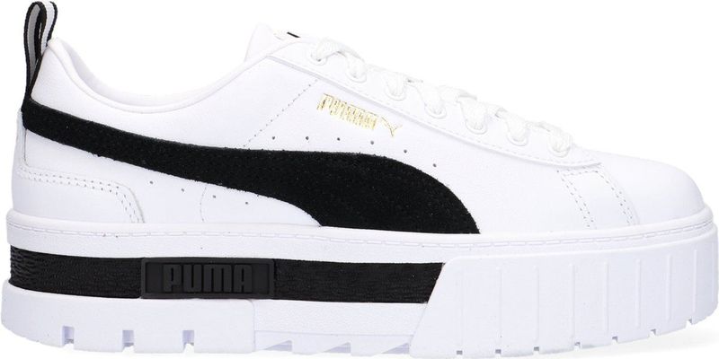 Puma Mayze Lth Wn Lage sneakers - Leren Sneaker - Dames - Wit