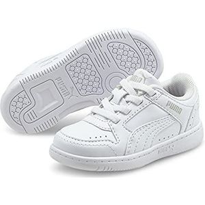 PUMA Rebound Joy Lo Ac Inf Sneakers voor kinderen, uniseks, Puma White Puma White Gray Violet, 20 EU