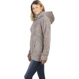 DENIMFY - DFMila - Jas - Grijs - Fleece - Regular Fit