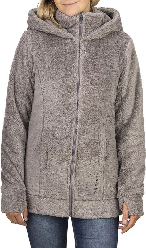 DENIMFY - DFMila - Jas - Grijs - Fleece - Regular Fit