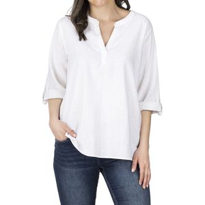 DENIMFY - DFSara - Blouse - Casual - Blauw - 75% Viscose