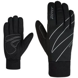 Ziener UNICA langlauf/nordic/crosscountry-handschoenen voor dames, soft-shell, winddicht, ademend, zwart, 7