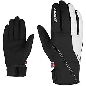 Ziener ULTIMANA Langlauf/Nordic/Crosscountry-handschoenen voor dames, soft-shell, extra warm, Primaloft, zwart-wit, 7