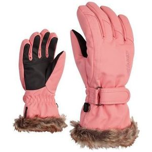 Ziener Meisjes LIM Skihandschoenen/wintersport | warm, ademend, roze vanille stru, 4