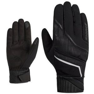 Ziener ULIC TOUCH langlauf/nordic/crosscountry-handschoenen voor heren, touch, overtrek-wanten, zwart, 8