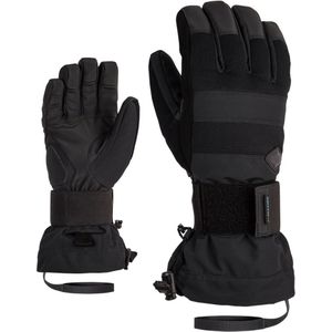 Ziener MILO Snowboard-handschoenen voor heren, waterdicht, ademend, zwart, 10,5