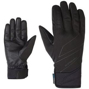 Ziener Ilion vrijetijdshandschoenen voor heren, functionele handschoenen, softshell, winddicht, waterdicht, zwart, 8,5