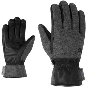 Ziener ISEN heren vrije tijd functionele handschoenen outdoor handschoenen | PFC-vrije wol, loden, zwart, 6