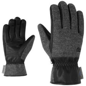 Ziener ISEN heren vrije tijd functionele handschoenen outdoor handschoenen | PFC-vrije wol, loden, zwart, 7