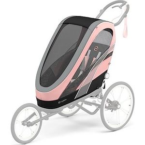 Cybex Multisport ZENO aanhanger, 6 maanden tot 4 jaar, max. 111 cm en 22 kg, zitunit voor multisportwagen, roze (Silver Pink)