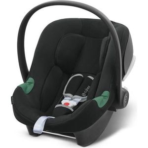 CYBEX Beschermhoes Aton B2 i-Size, vanaf de geboorte tot ca. 24 maanden, max. 13 kg, verkleinkussen voor pasgeborenen, compatibel met SensorSafe, Volcano Black