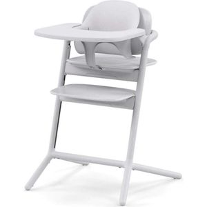 CYBEX Gold LEMO kinderstoel 3-in-1 set, , 6 maanden - 99 jaar, te gebruiken vanaf de geboorte dankzij het aparte CYBEX wipstoeltje, inclusief babyset en snackbakje, aluminium/kunststof, All White