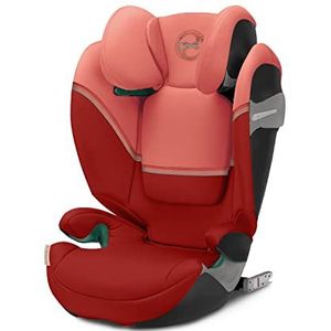Cybex Gouden kinderzitje Solution S2 i-Fix, voor auto's met en zonder ISOFIX, 100 - 150 cm, van ongeveer 3 tot 12 jaar (15 - 50 kg), Hibiscus Red