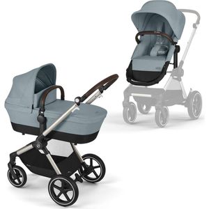Cybex Eos Lux 2 In 1 Kinderwagen Taupe Frame Sky Blue