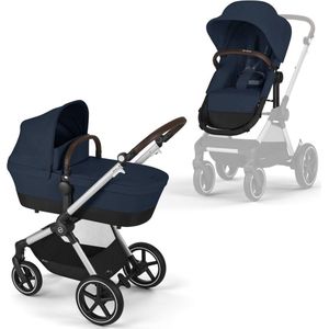 Cybex Eos Lux 2 In 1 Kinderwagen Silver Frame Ocean Blue
