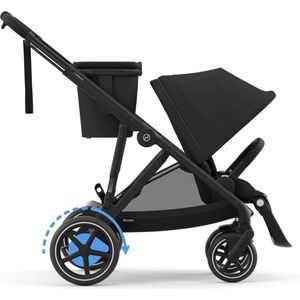 Cybex e-Gazelle S - Kinderwagen - Moon Black - Black Frame
