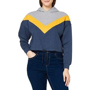 Lee Cooper Dames RECYCLETER HOODIE capuchontrui, blauw, L