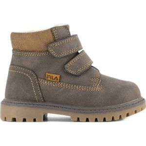Fila - Enkellaarsjes - Bruin - Imitatieleer - Klittenbandsluiting