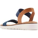 Bench sandalen cognac/blauw