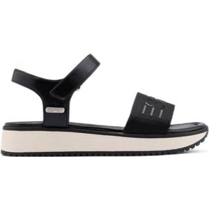 ESPRIT - Sandalen - Zwart - Imitatieleer - Klittenbandsluiting