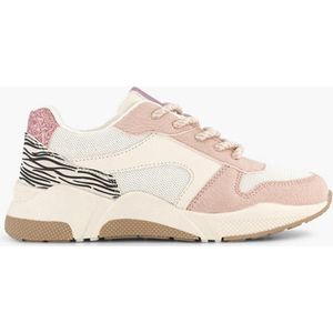 Graceland chunky sneakers roze/wit